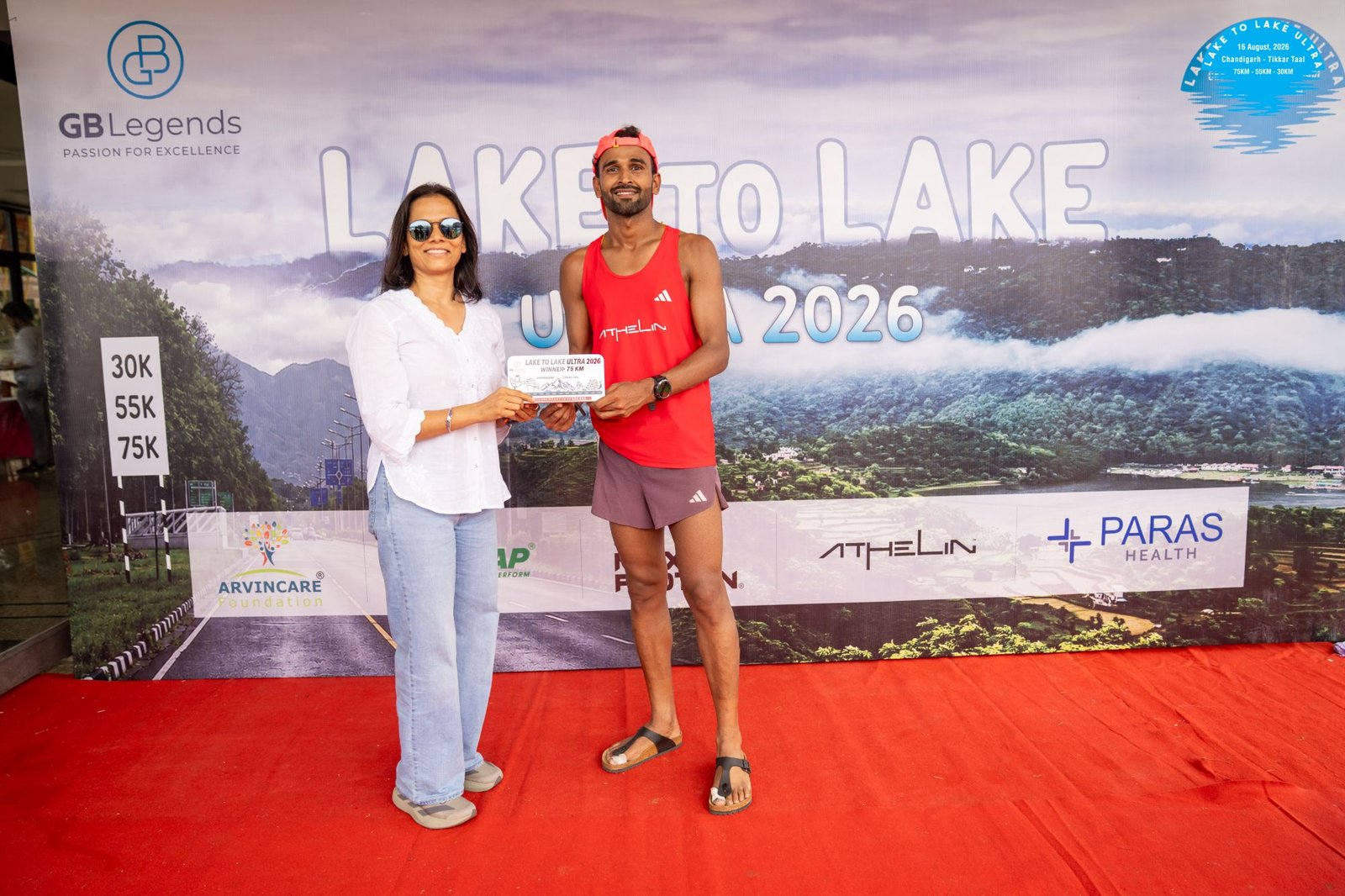 Prateek Verma finishing Lake to Lake Ultra 2026